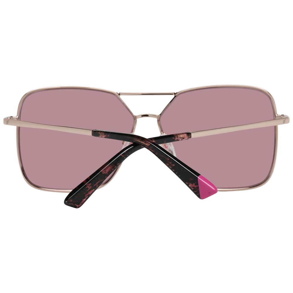 Web Rose Gold Metal Women's Sunglasses