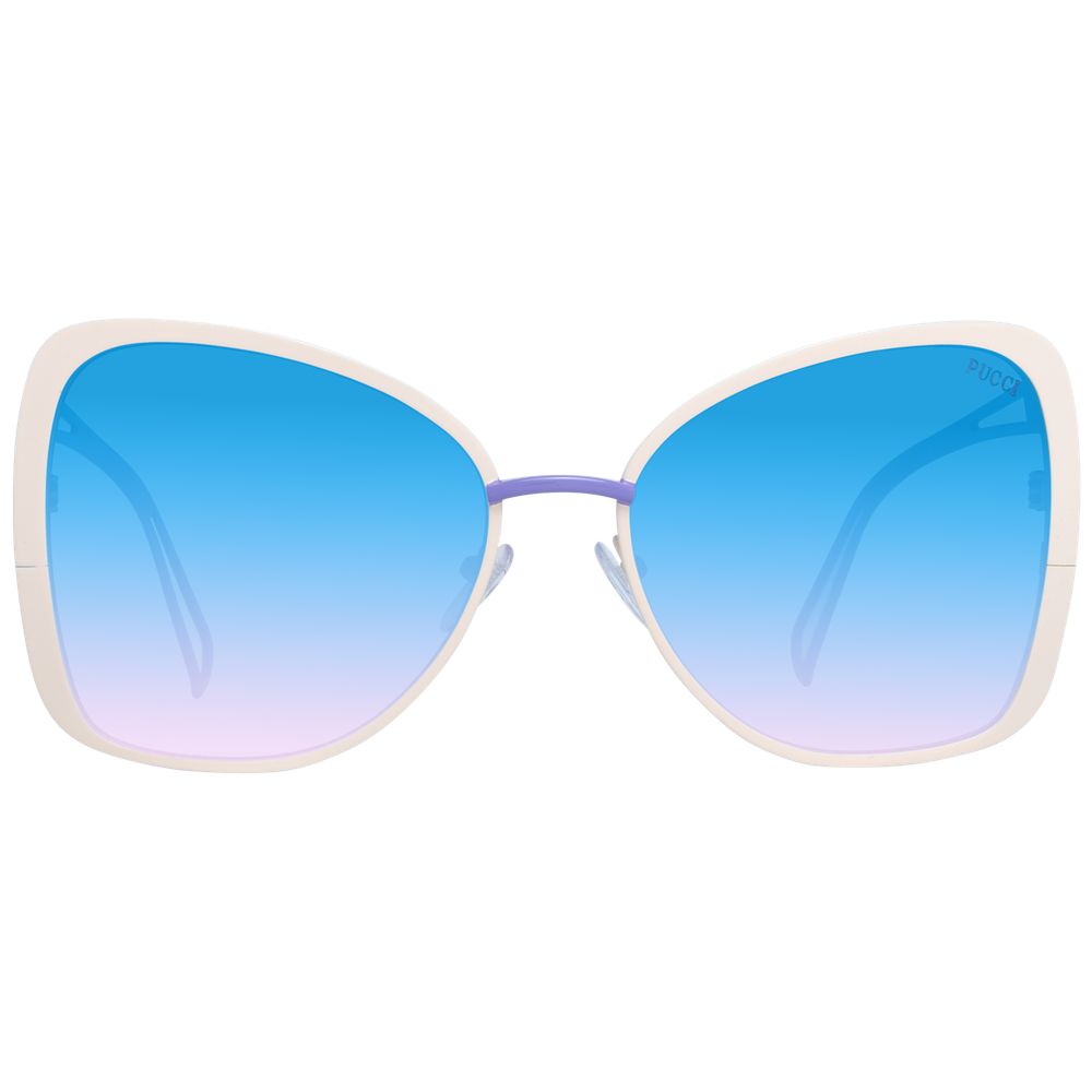 Emilio Pucci Beige Metal Women's Sunglasses
