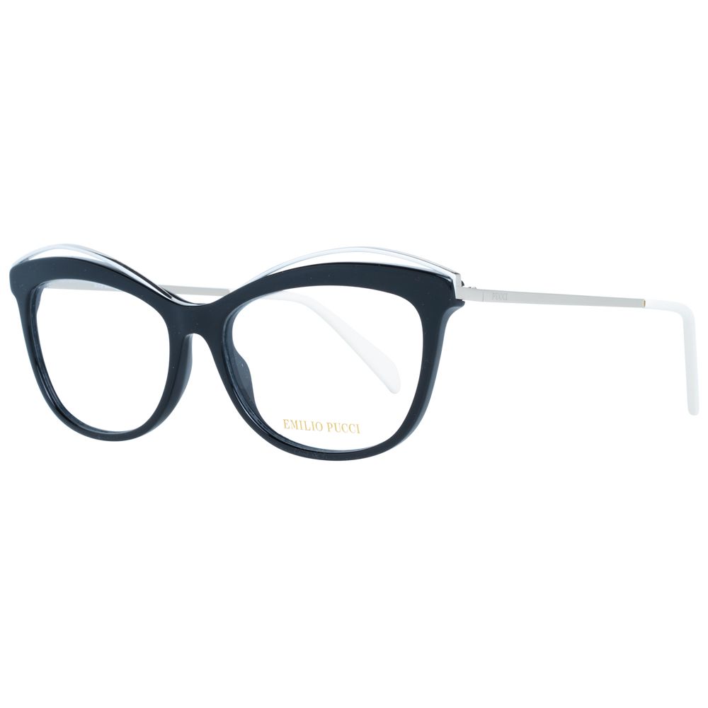 Emilio Pucci Black Metal & Plastic Glasses Women's (Frames)