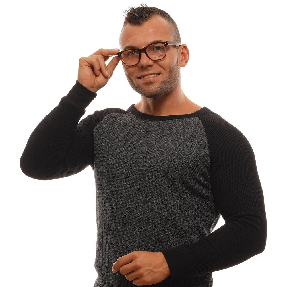 Ermenegildo Zegna Brown Plastic Glasses Men's (Frames)