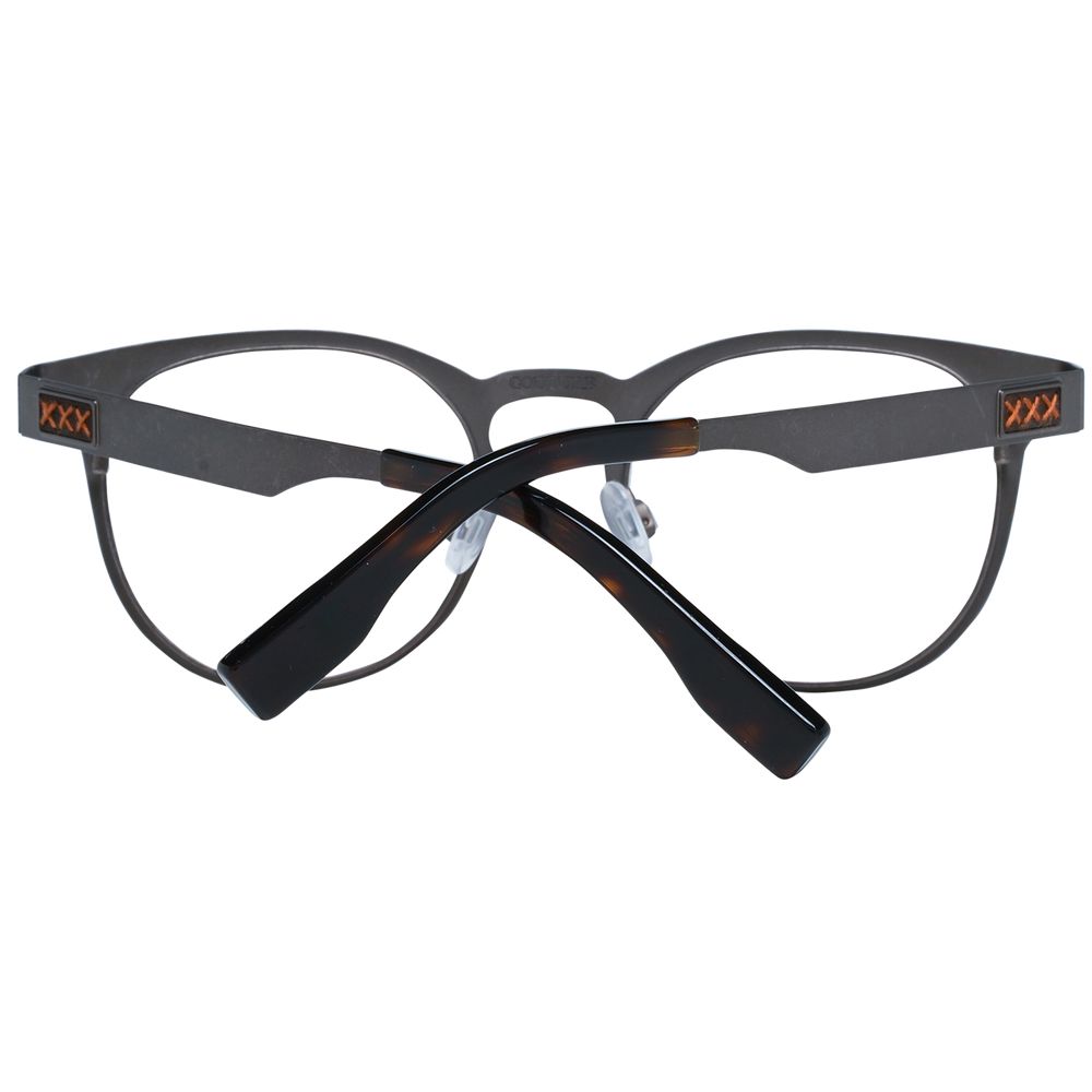 Ermenegildo Zegna Gray Titanium Glasses Men's (Frames)