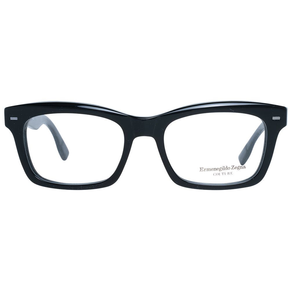 Ermenegildo Zegna Black Plastic Glasses Men's (Frames)