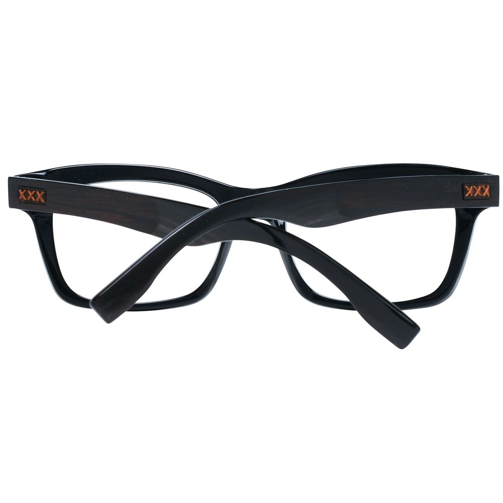 Ermenegildo Zegna Black Plastic Glasses Men's (Frames)