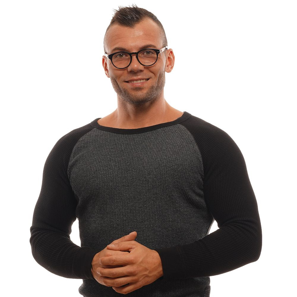 Ermenegildo Zegna Black Plastic Glasses Men's (Frames)