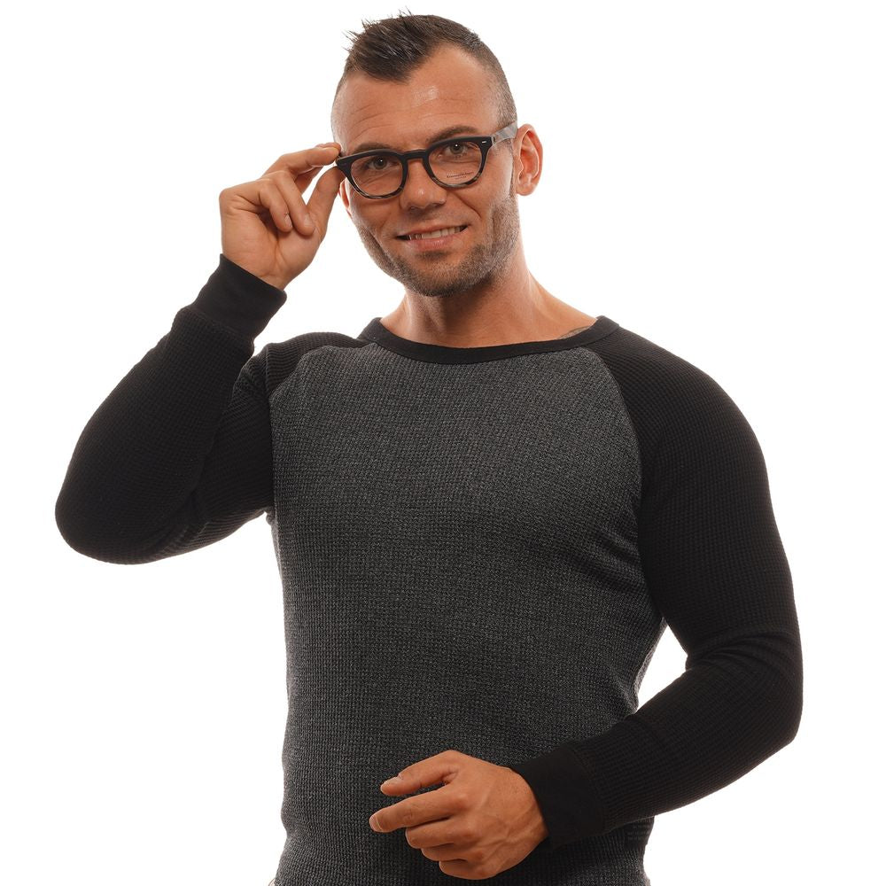Ermenegildo Zegna Black Plastic Glasses Men's (Frames)