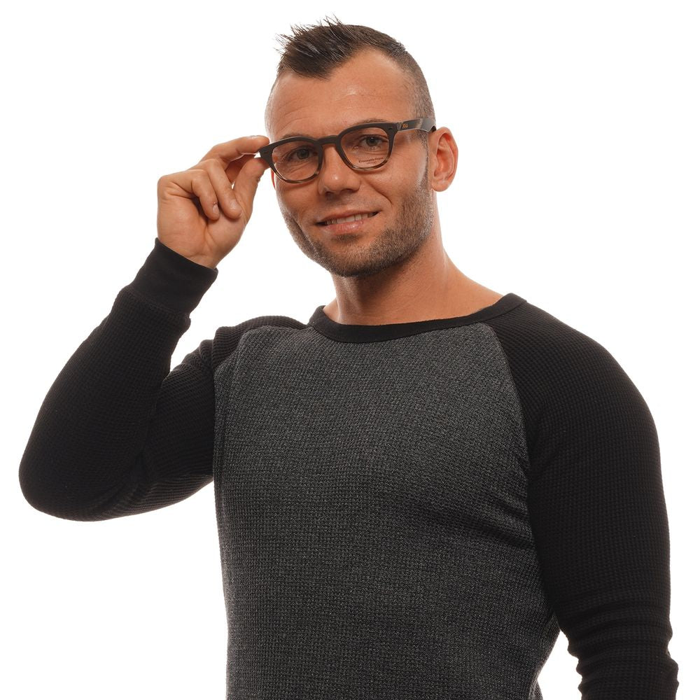 Ermenegildo Zegna Brown Plastic Glasses Men's (Frames)
