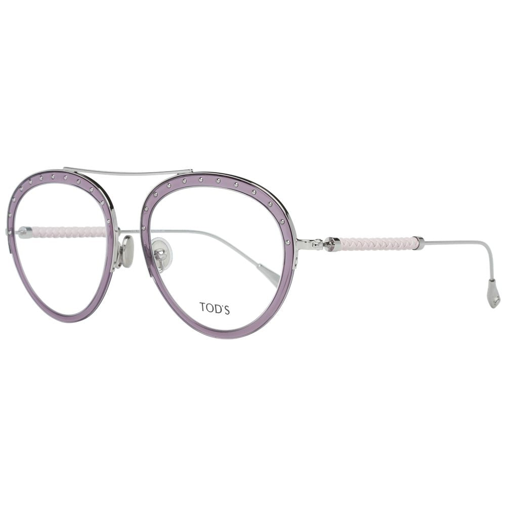Tod's Purple Metal & Leather Glasses Women's (Frames)