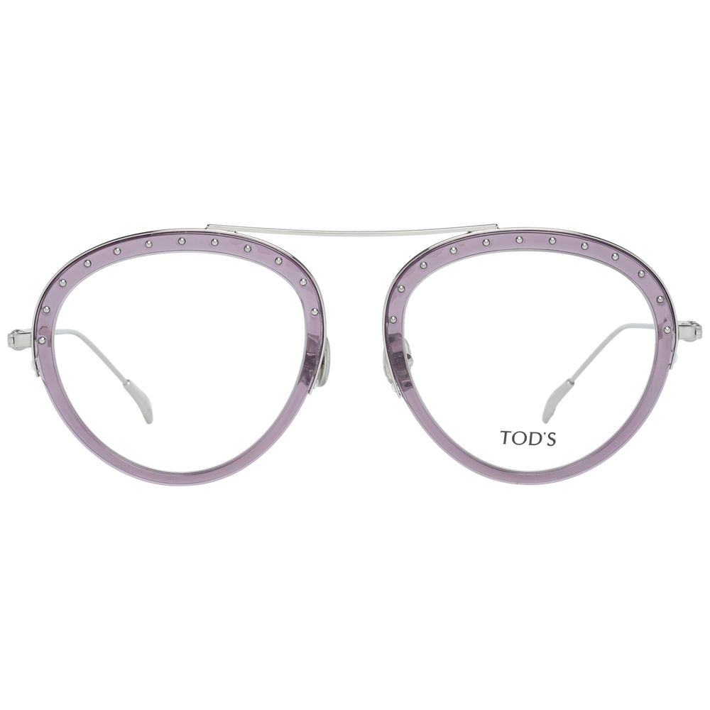 Tod's Purple Metal & Leather Glasses Women's (Frames)