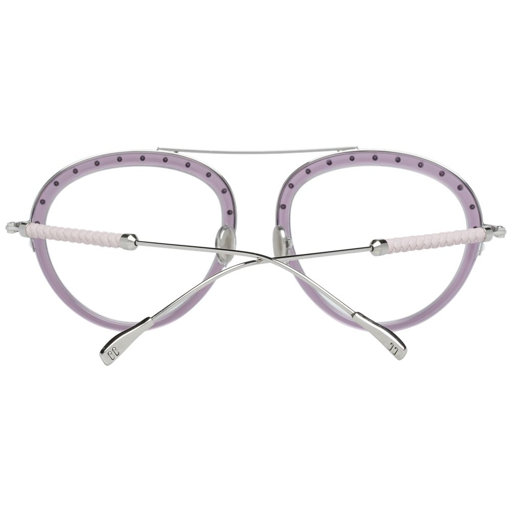 Tod's Purple Metal & Leather Glasses Women's (Frames)