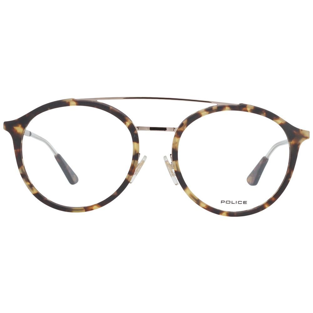 Police Brown Metal & Plastic Glasses Men's (Frames)