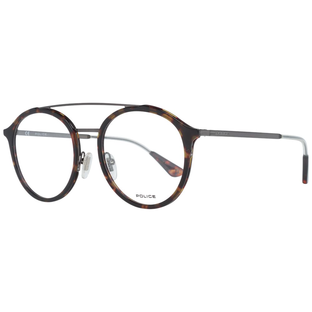 Police Brown Metal & Plastic Glasses Men's (Frames)