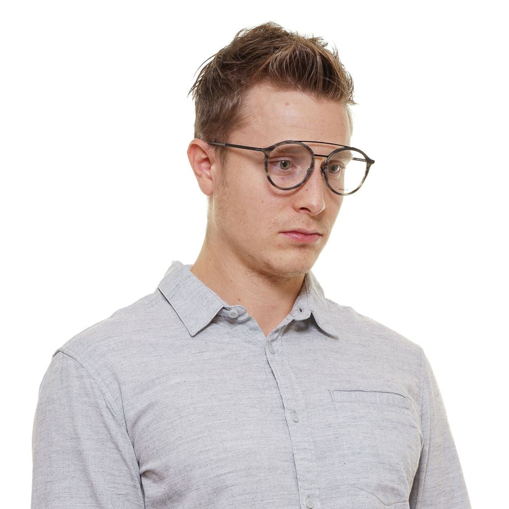 Police Gray Metal & Plastic Glasses Men's (Frames)