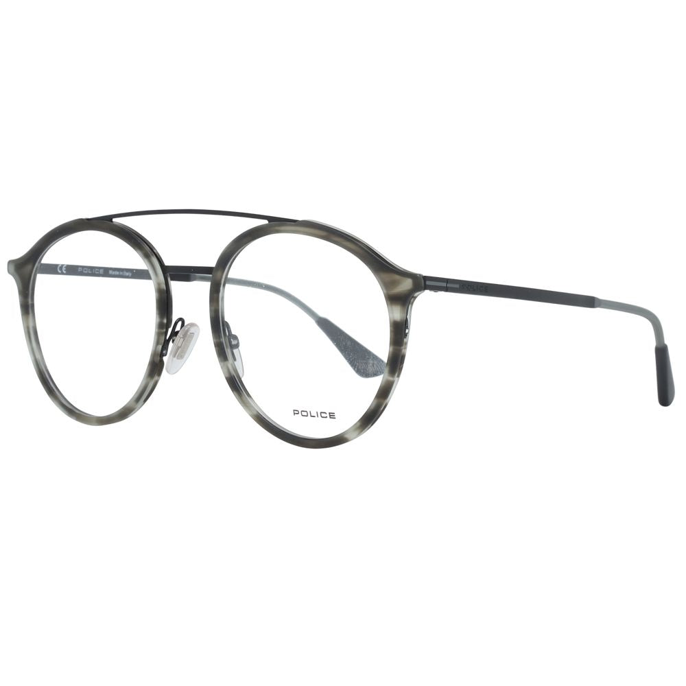 Police Gray Metal & Plastic Glasses Men's (Frames)