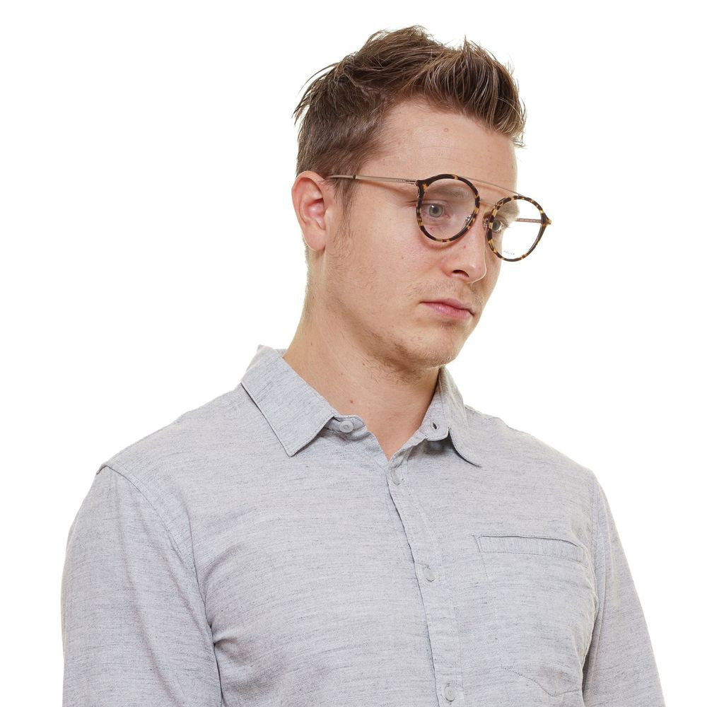 Police Brown Metal & Plastic Glasses Men's (Frames)