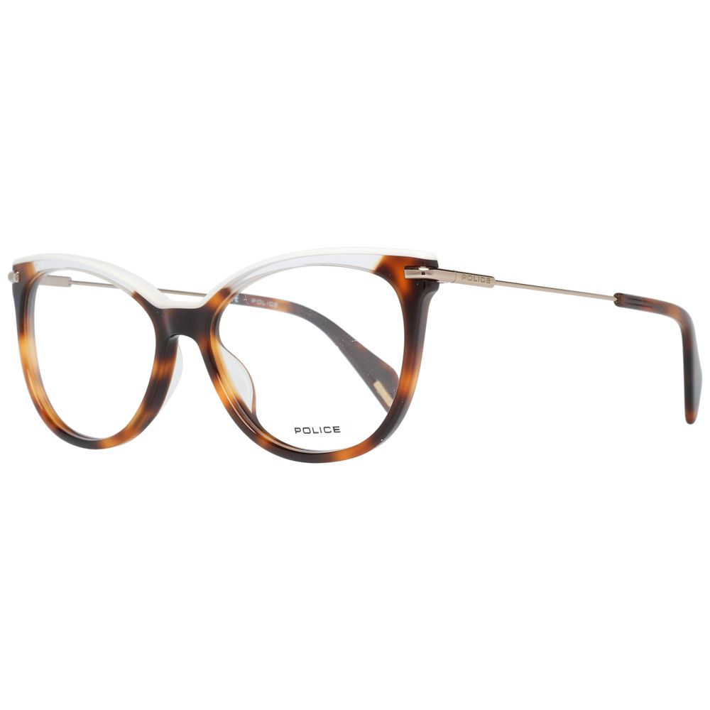Police Brown Metal & Plastic Glasses Women's (Frames)