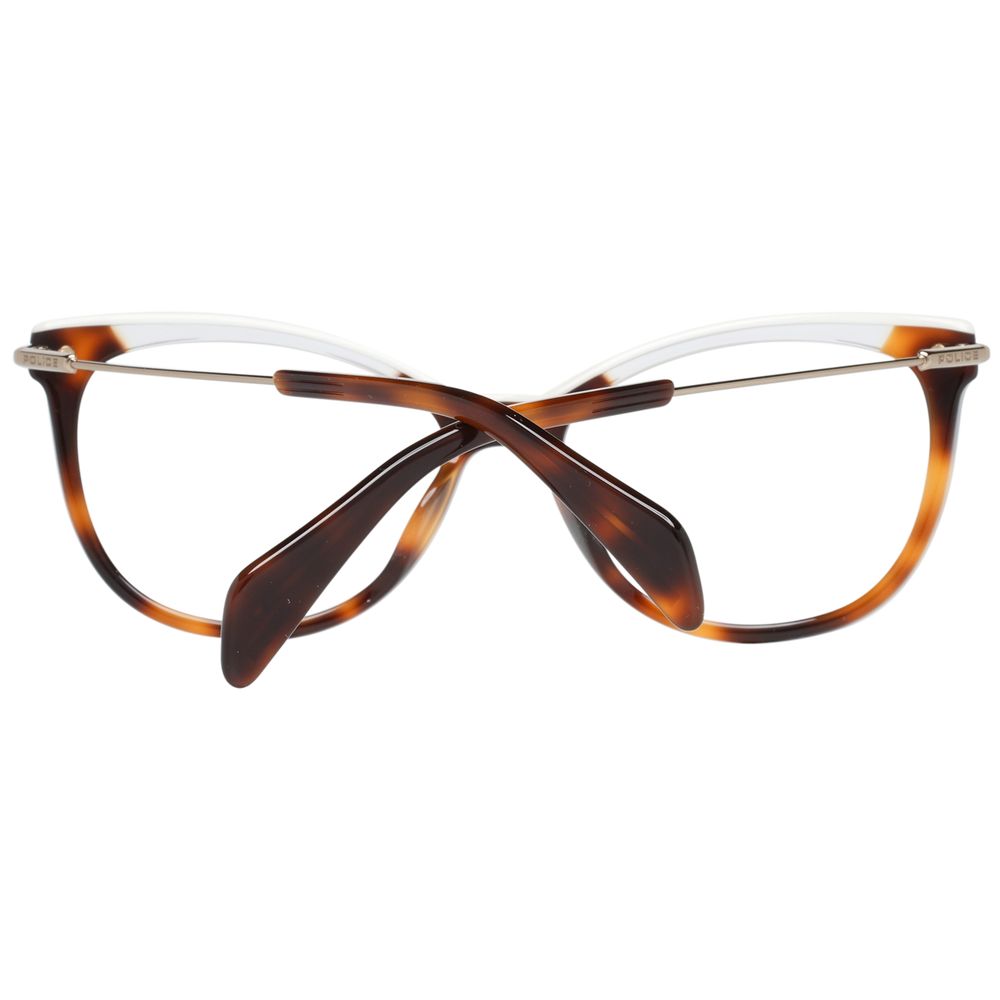 Police Brown Metal & Plastic Glasses Women's (Frames)