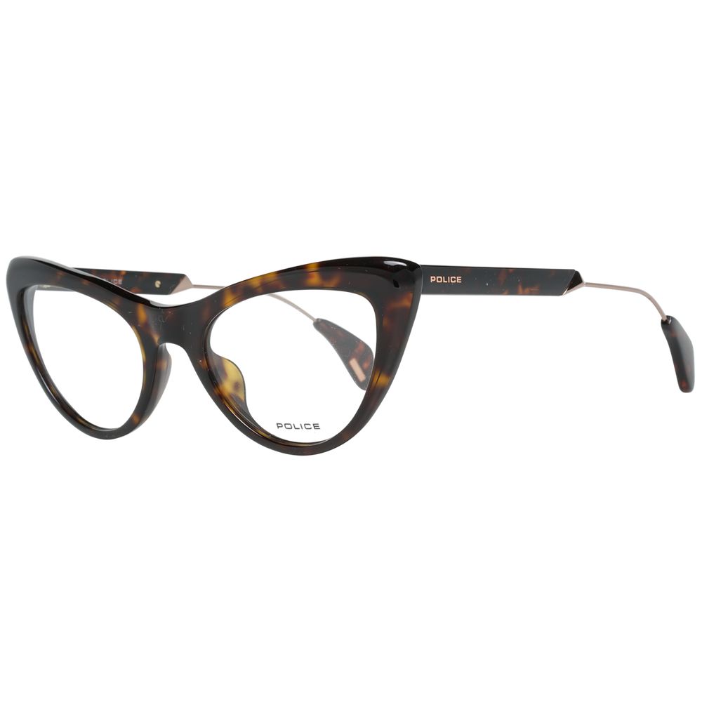 Police Brown Metal & Plastic Glasses Women's (Frames)