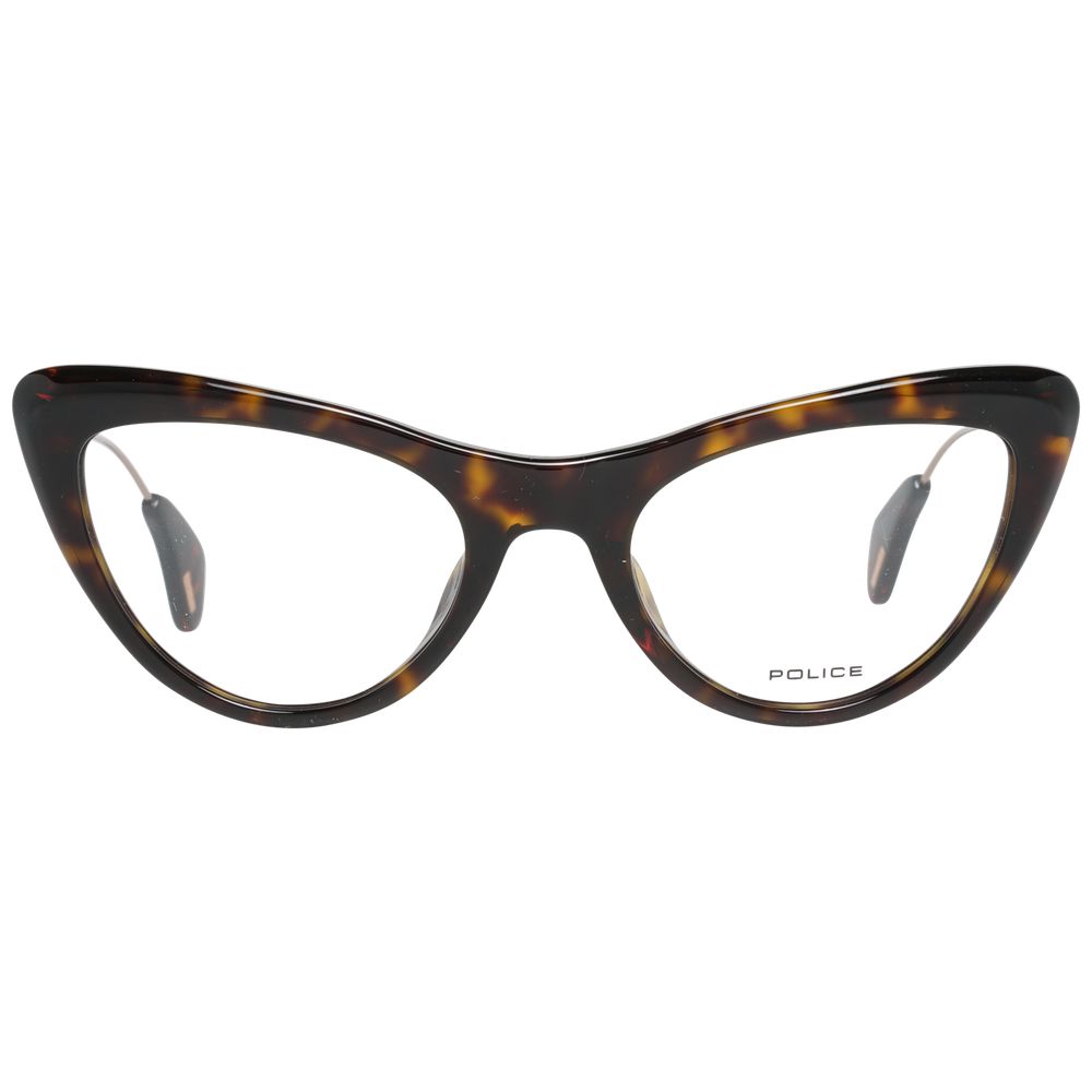 Police Brown Metal & Plastic Glasses Women's (Frames)
