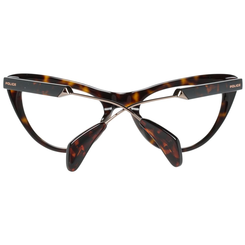 Police Brown Metal & Plastic Glasses Women's (Frames)