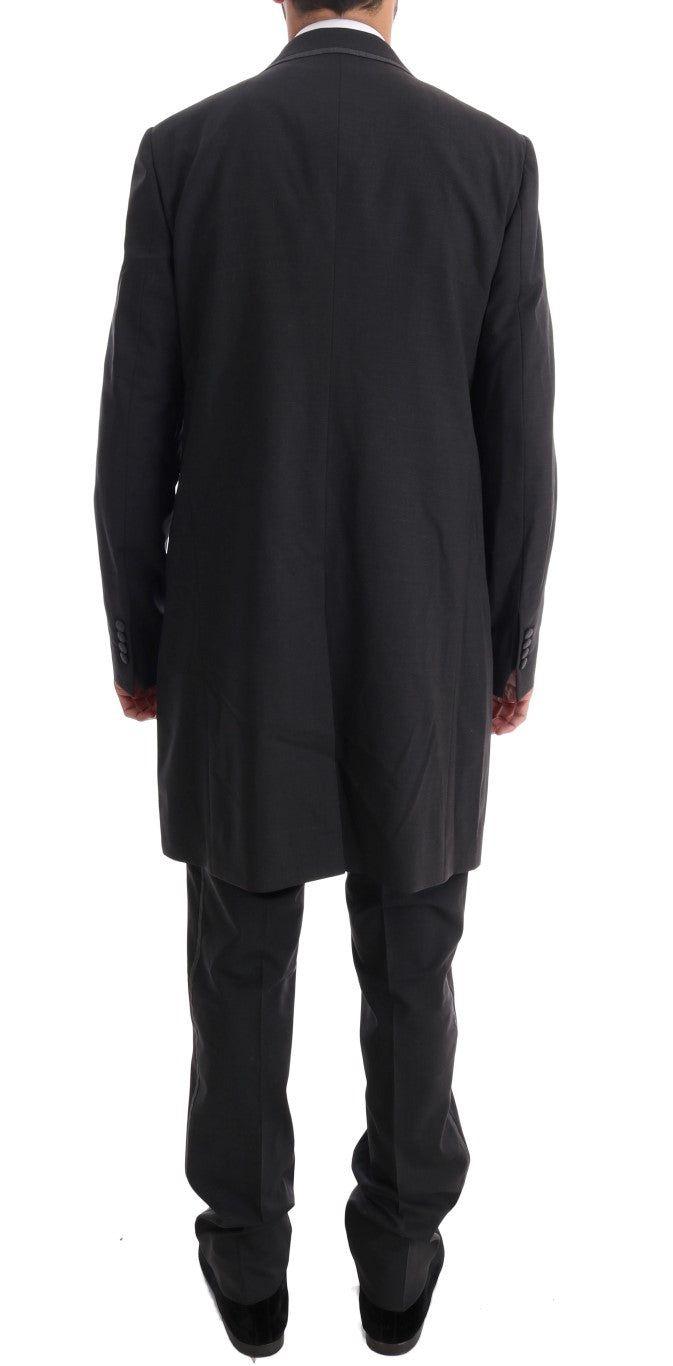 Dolce & Gabbana Gray Wool Stretch 3 Piece Two Button Men's Suit