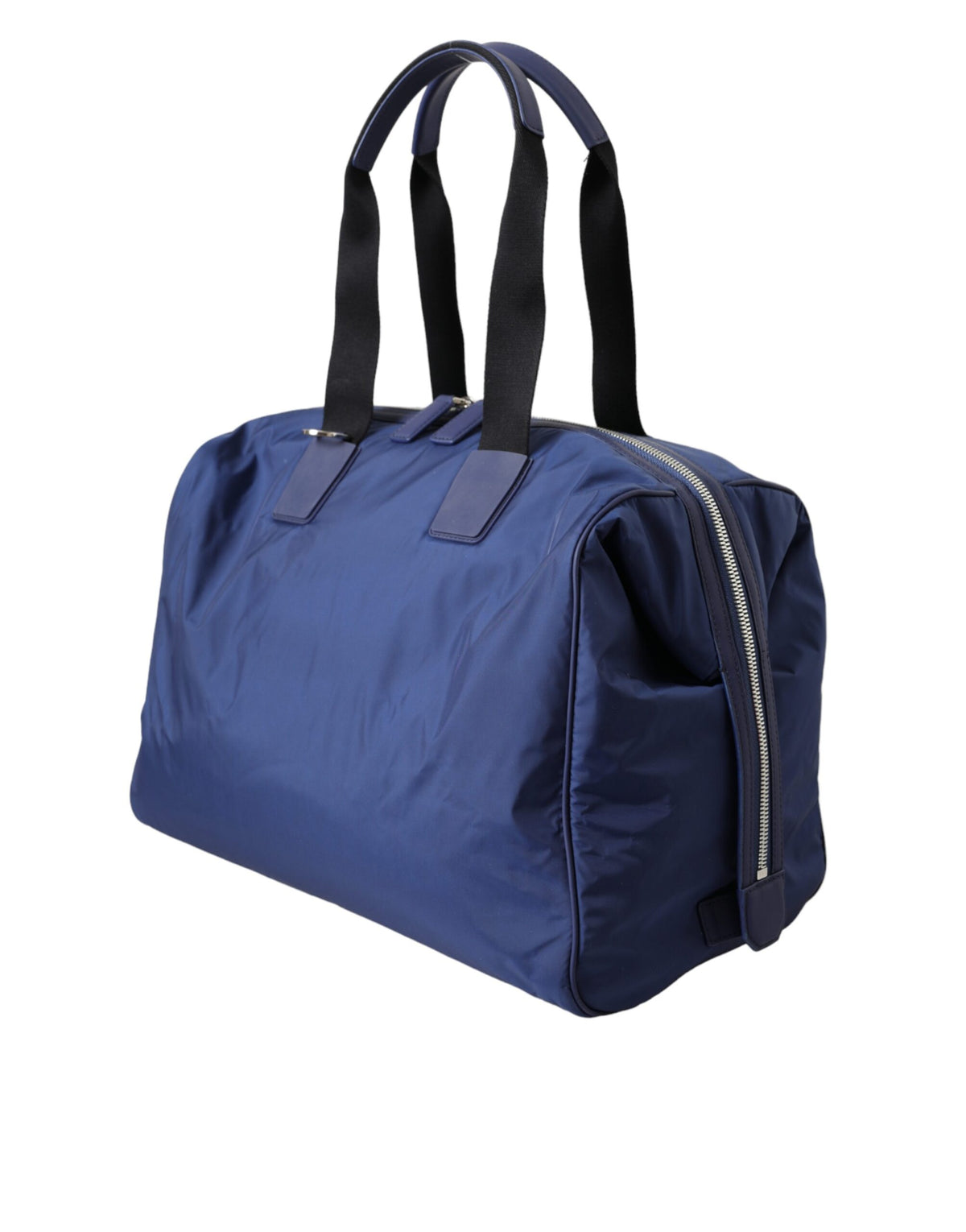 Dolce & Gabbana Blue Nylon Calfskin Hand Shoulder Duffel Men's Bag