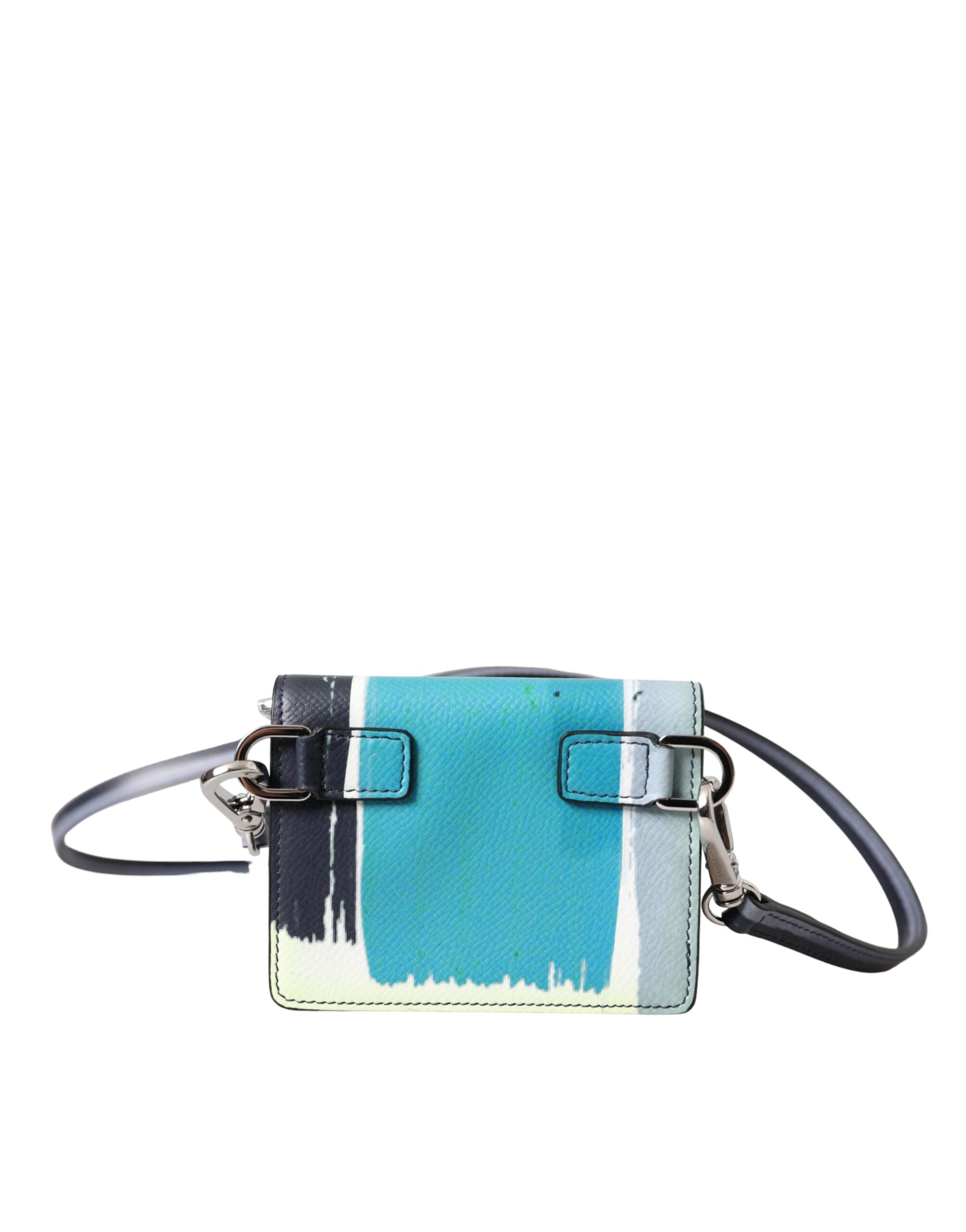 Dolce & Gabbana Multicolor Leather DG Logo Bifold Card Holder Men's Wallet (Pre-Owned)