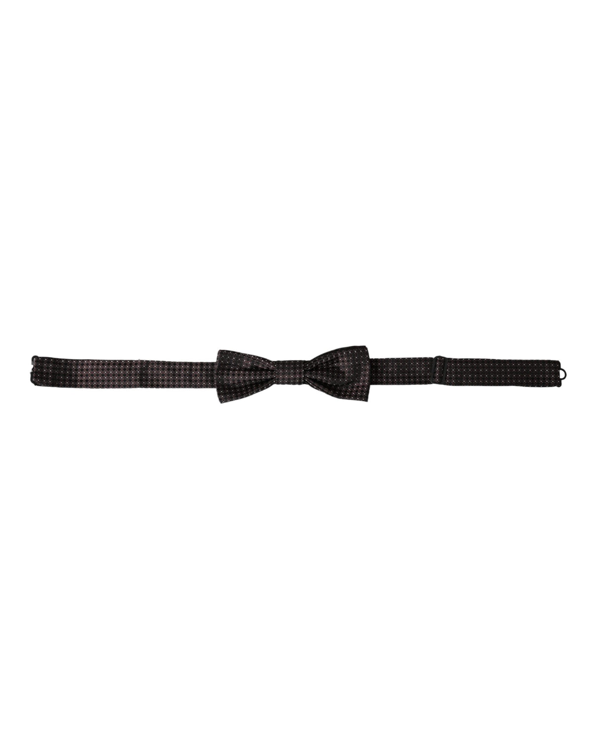 Dolce & Gabbana Brown Fantasy Silk Adjustable Neck Men Papillon Bow Men's Tie