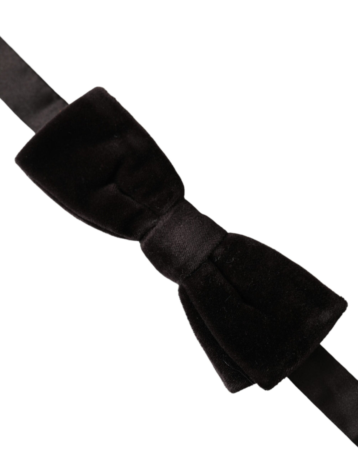 Dolce & Gabbana Maroon Velvet Cotton Adjustable Neck Men Bow Men's Tie