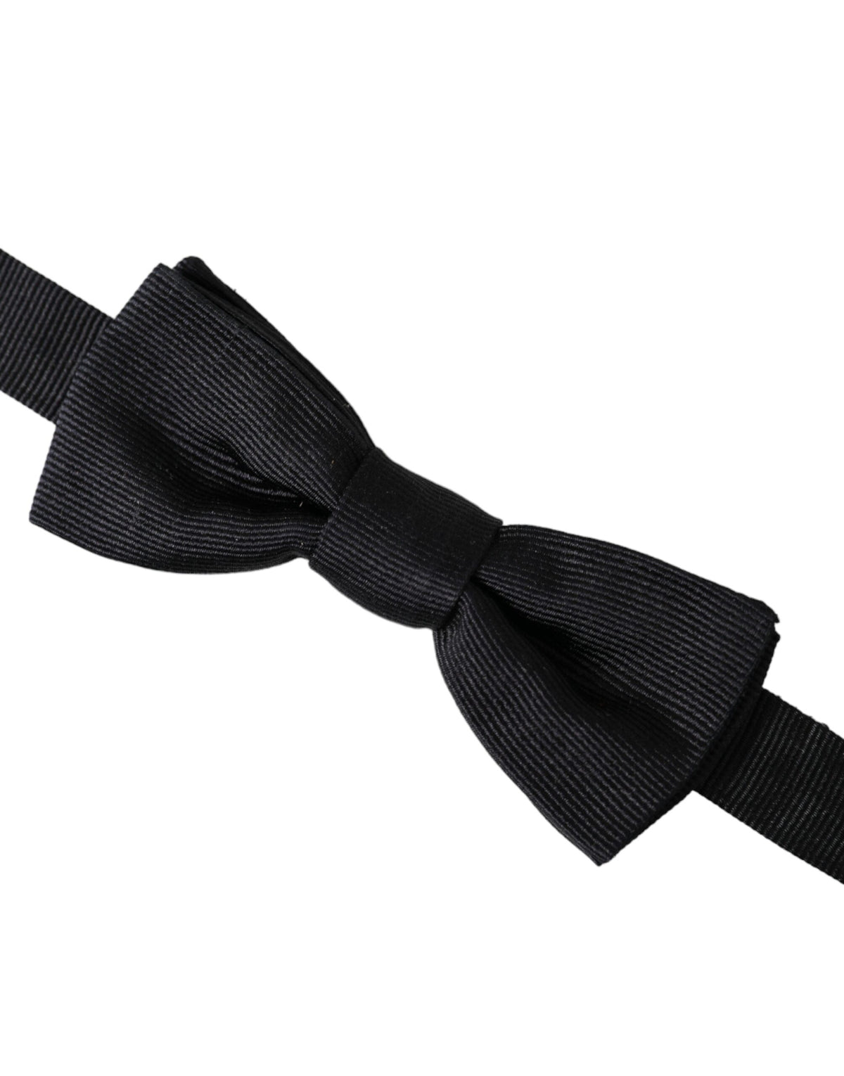 Dolce & Gabbana Black Silk Adjustable Neck Men Bow Men's Tie