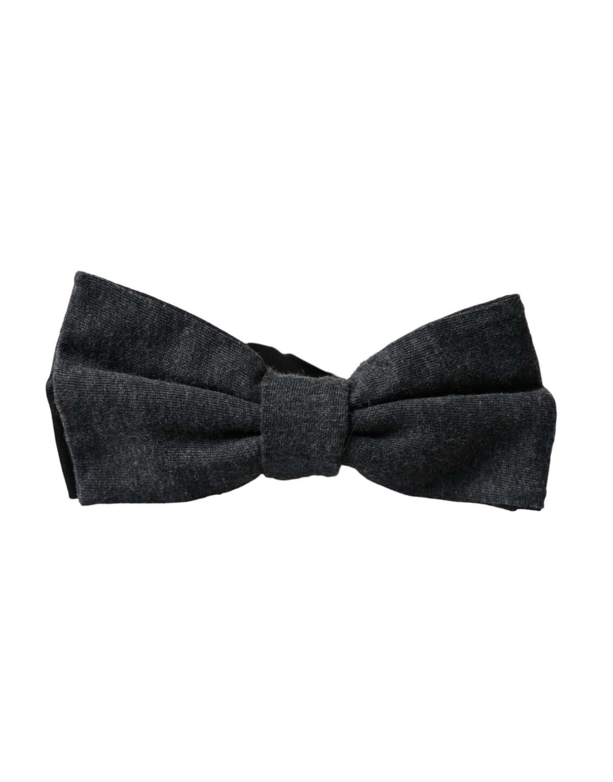 Dolce & Gabbana Dark Gray Silk Adjustable Neck Men Bow Men's Tie