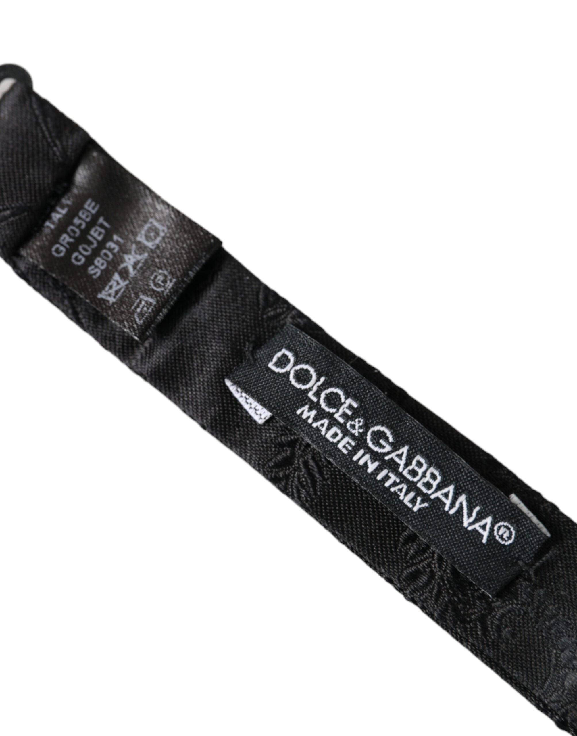 Dolce & Gabbana Multicolor Fantasy Silk Adjustable Neck Bow Men's Tie