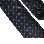 Dolce & Gabbana Dark Blue Polka Dot Silk Adjustable Men Men's Tie