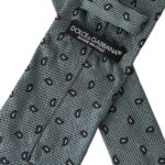 Dolce & Gabbana Green 100% Silk Patterned Adjustable Men Men's Tie