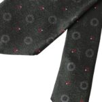 Dolce & Gabbana Dark Gray 100% Silk Fantasy Adjustable Men Men's Tie