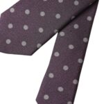 Dolce & Gabbana Purple 100% Silk Polka Dot Adjustable Men Men's Tie