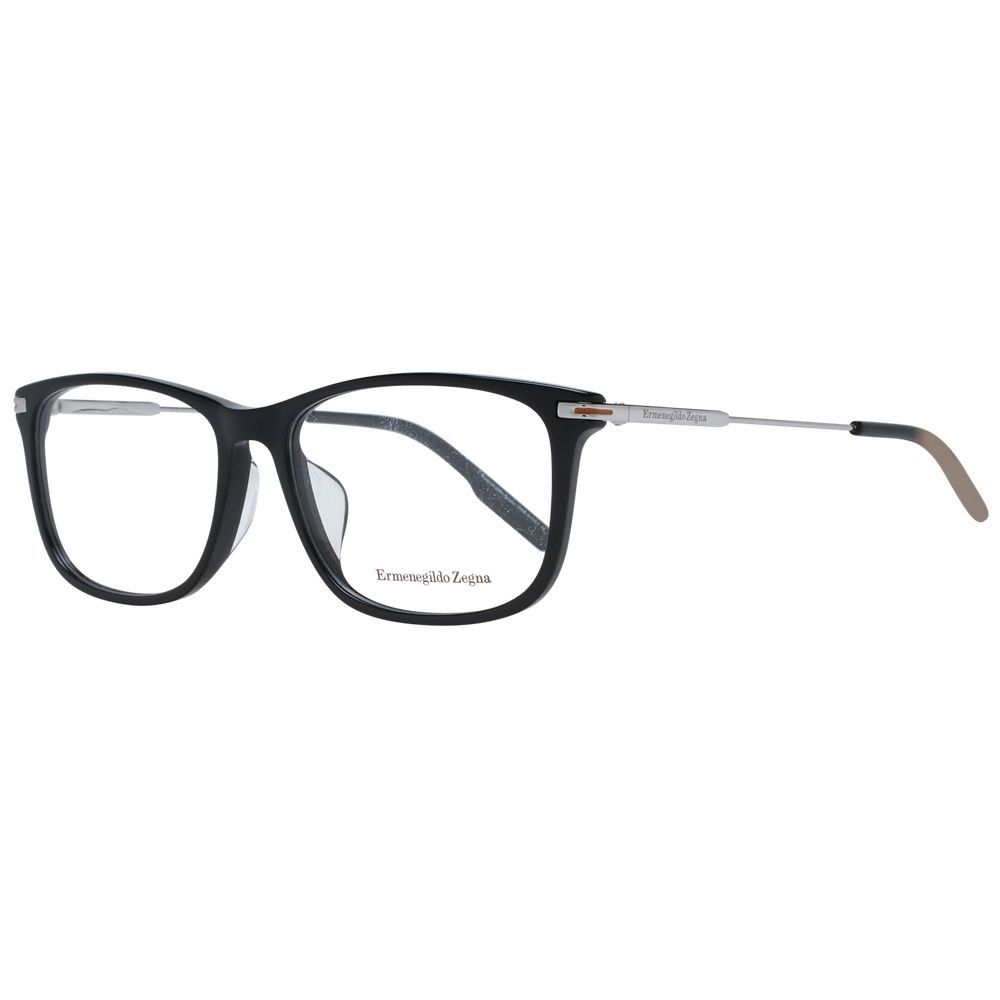 Ermenegildo Zegna Black Plastic Glasses Men's (Frames)