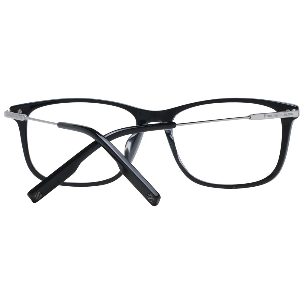 Ermenegildo Zegna Black Plastic Glasses Men's (Frames)