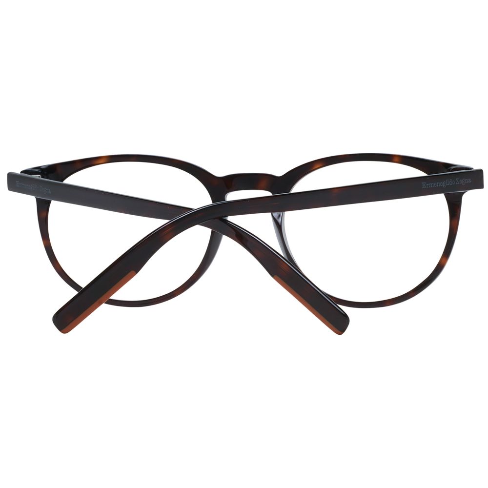 Ermenegildo Zegna Brown Plastic Glasses Men's (Frames)