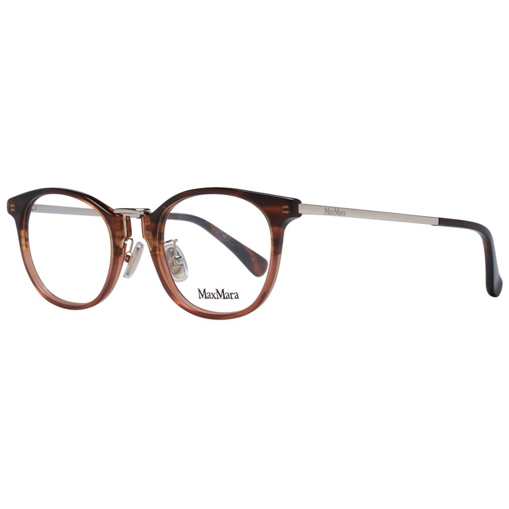 Max Mara Brown Plastic Glasses Women's (Frames)