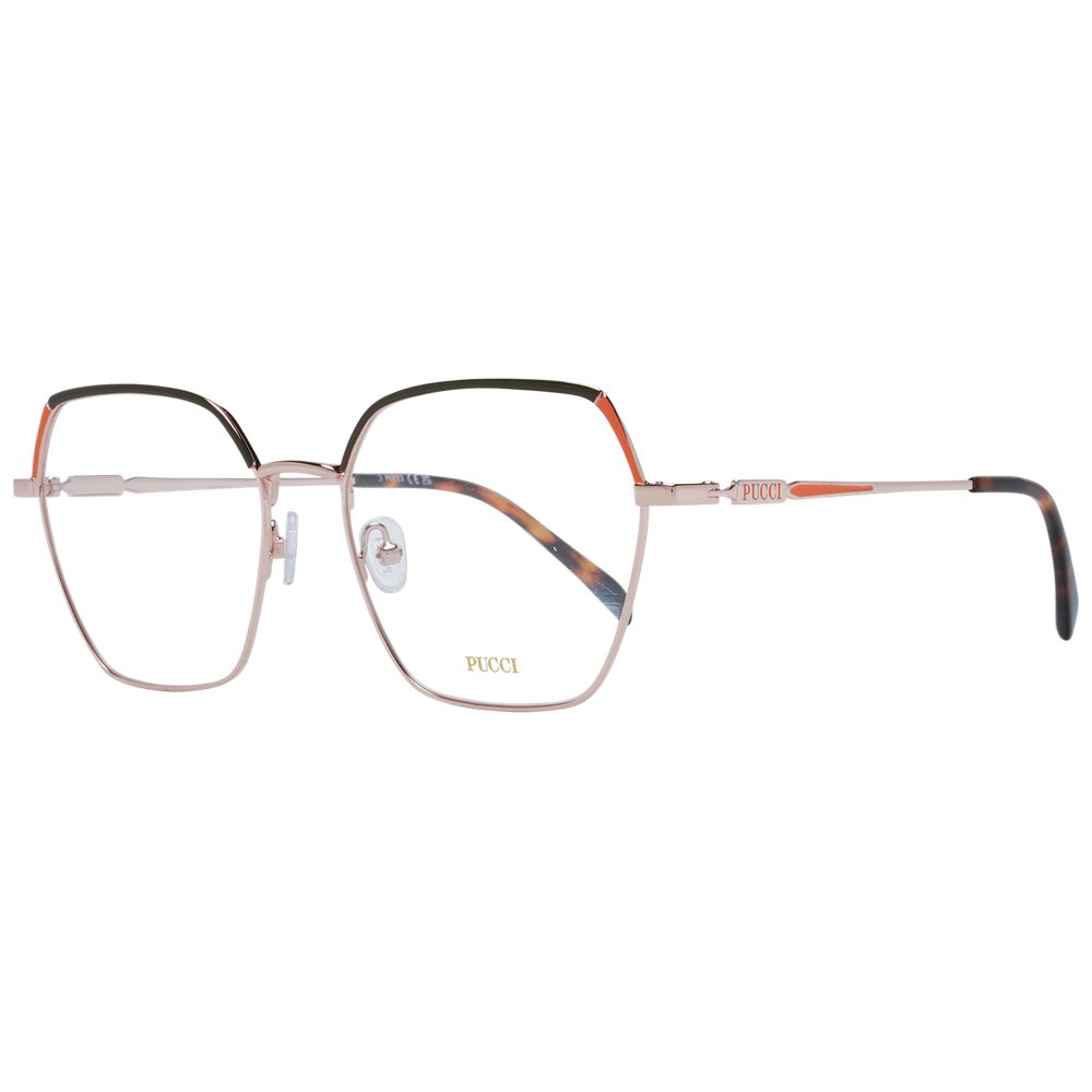 Emilio Pucci Rose Gold Metal Glasses Women's (Frames)