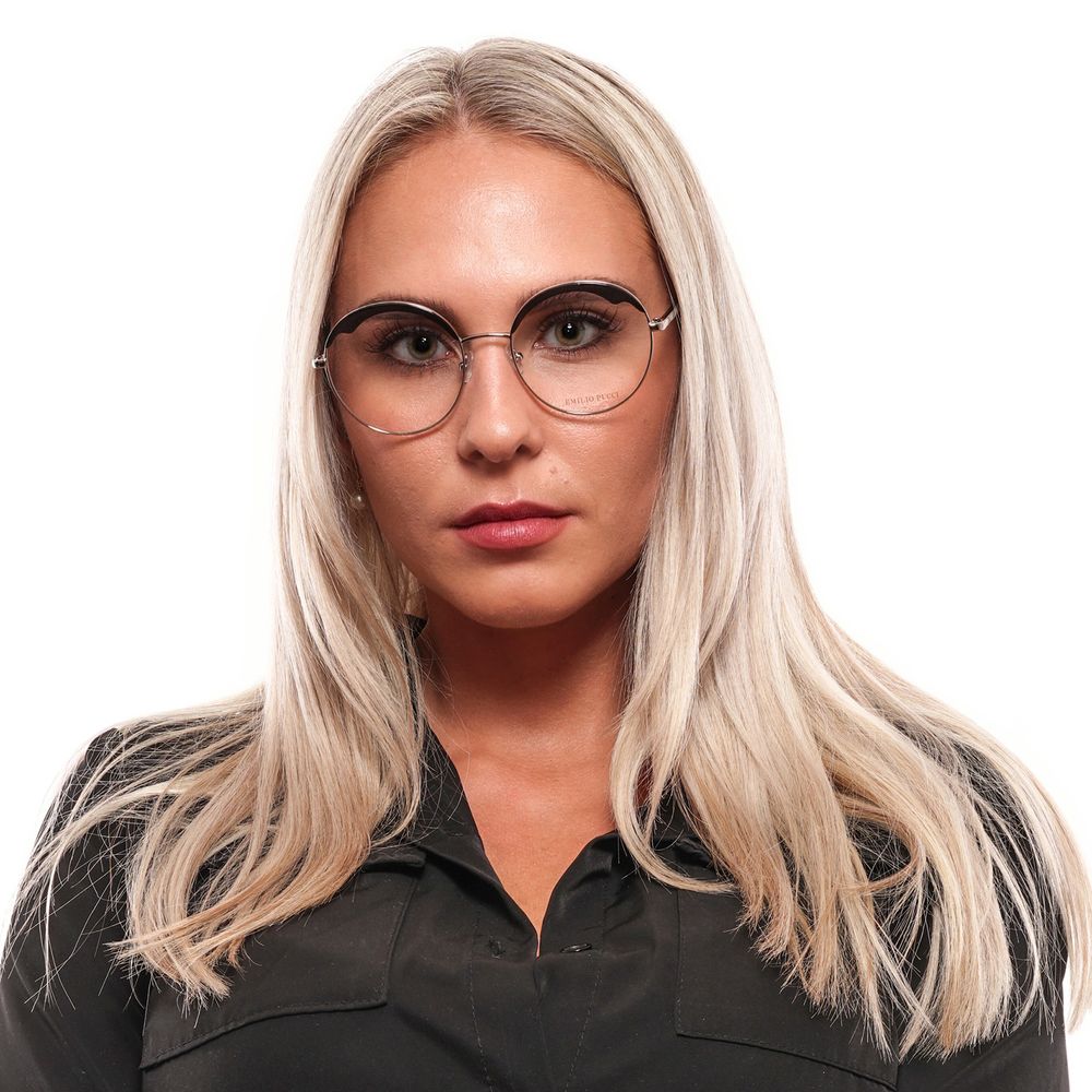 Emilio Pucci Black Metal & Plastic Glasses Women's (Frames)