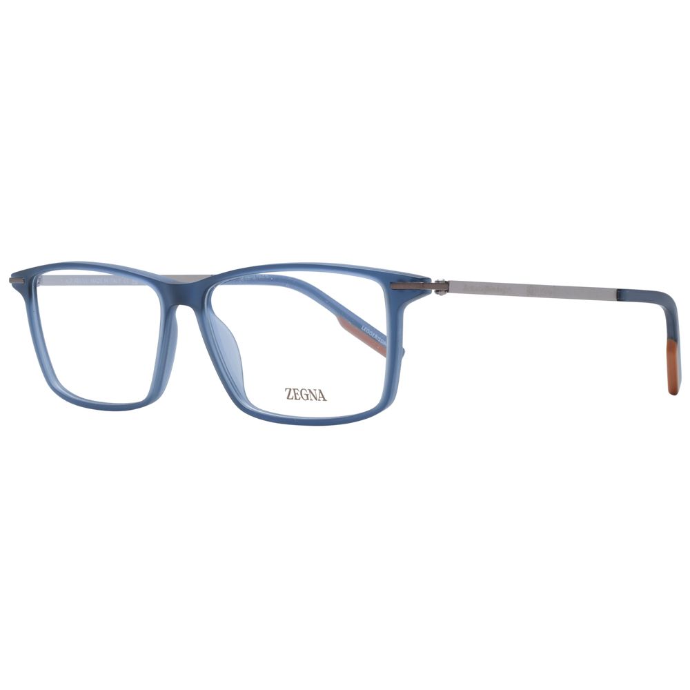 Ermenegildo Zegna Blue Plastic Glasses Men's (Frames)