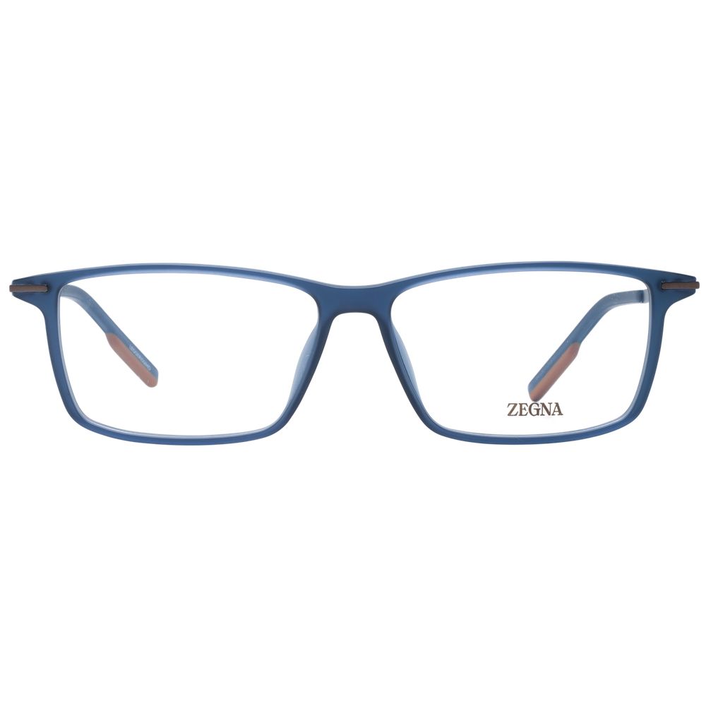 Ermenegildo Zegna Blue Plastic Glasses Men's (Frames)