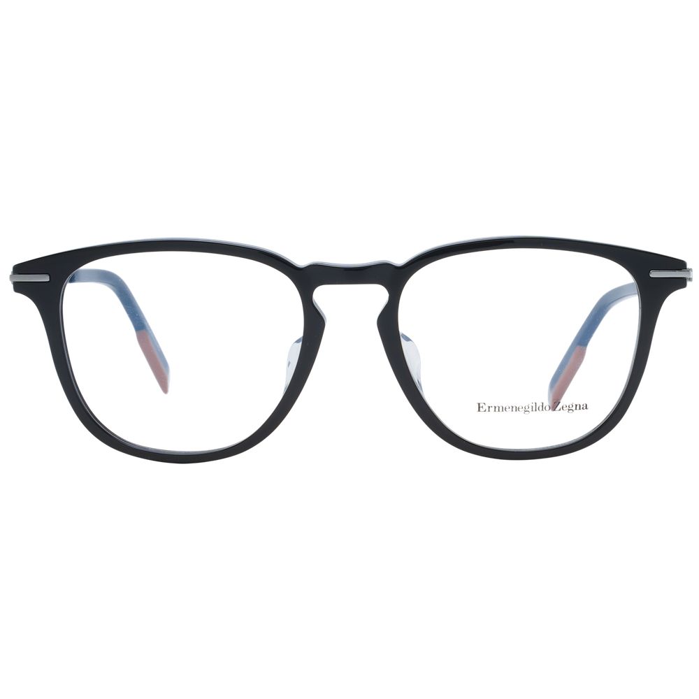 Ermenegildo Zegna Black Plastic Glasses Men's (Frames)