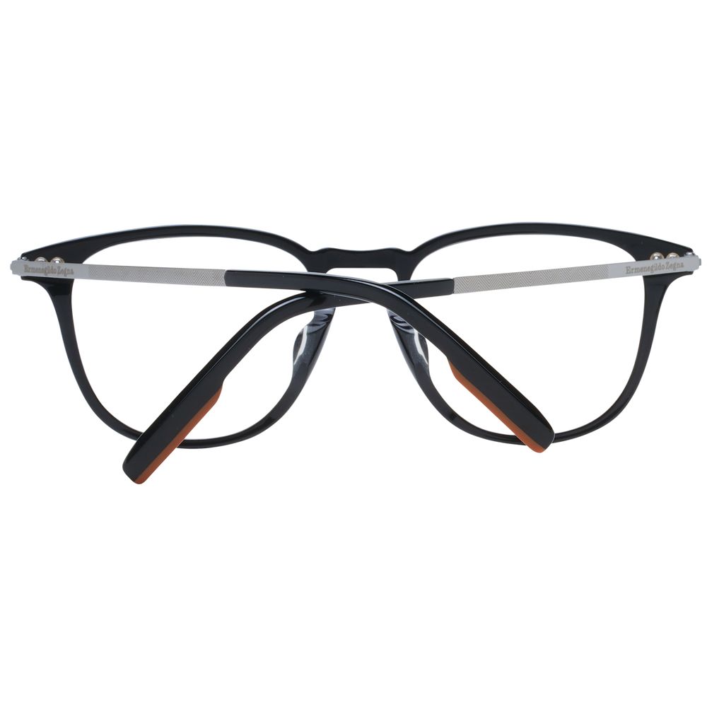 Ermenegildo Zegna Black Plastic Glasses Men's (Frames)
