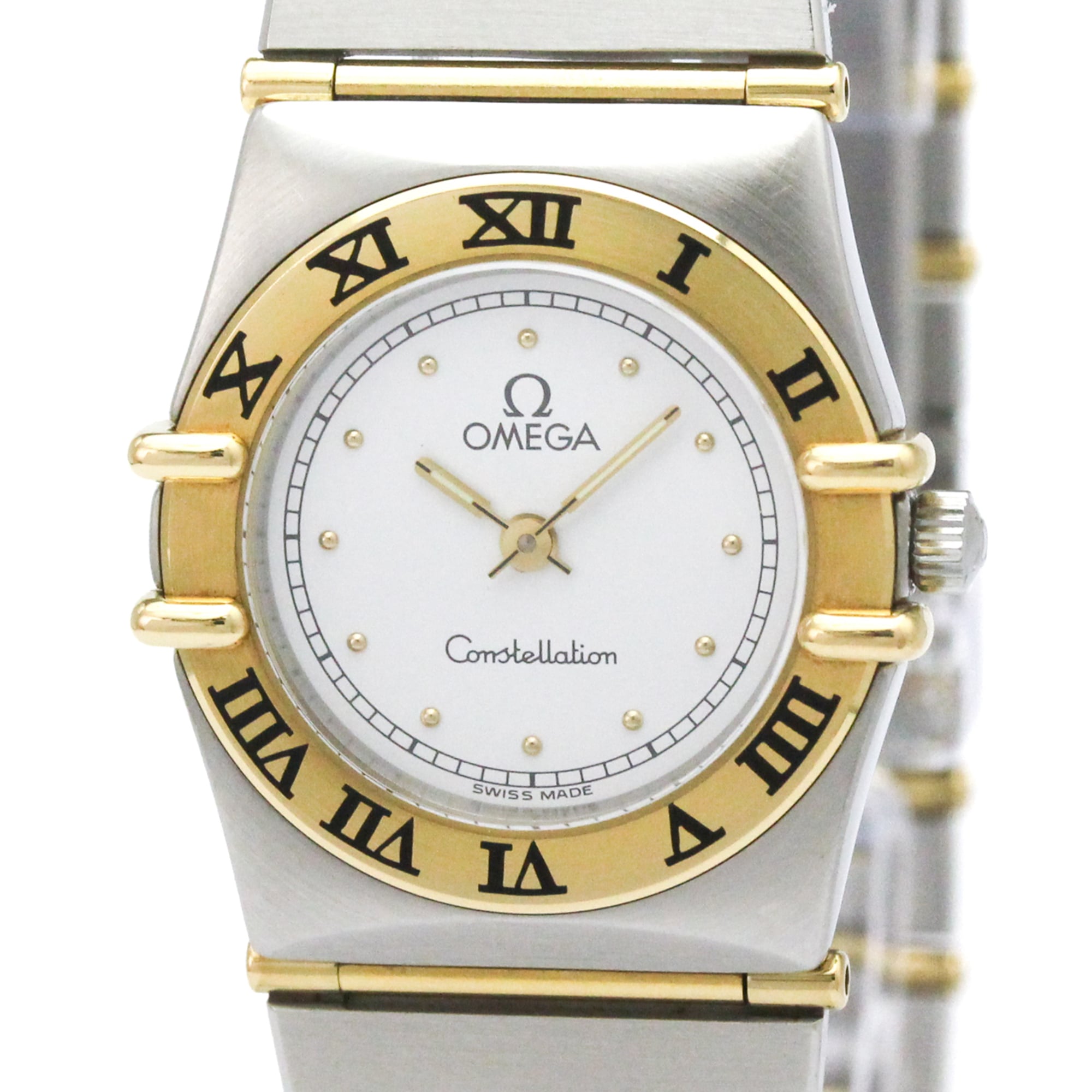 Omega Constellation Quartz Stainless Steel And Yellow Gold Watch (Pre-Owned)