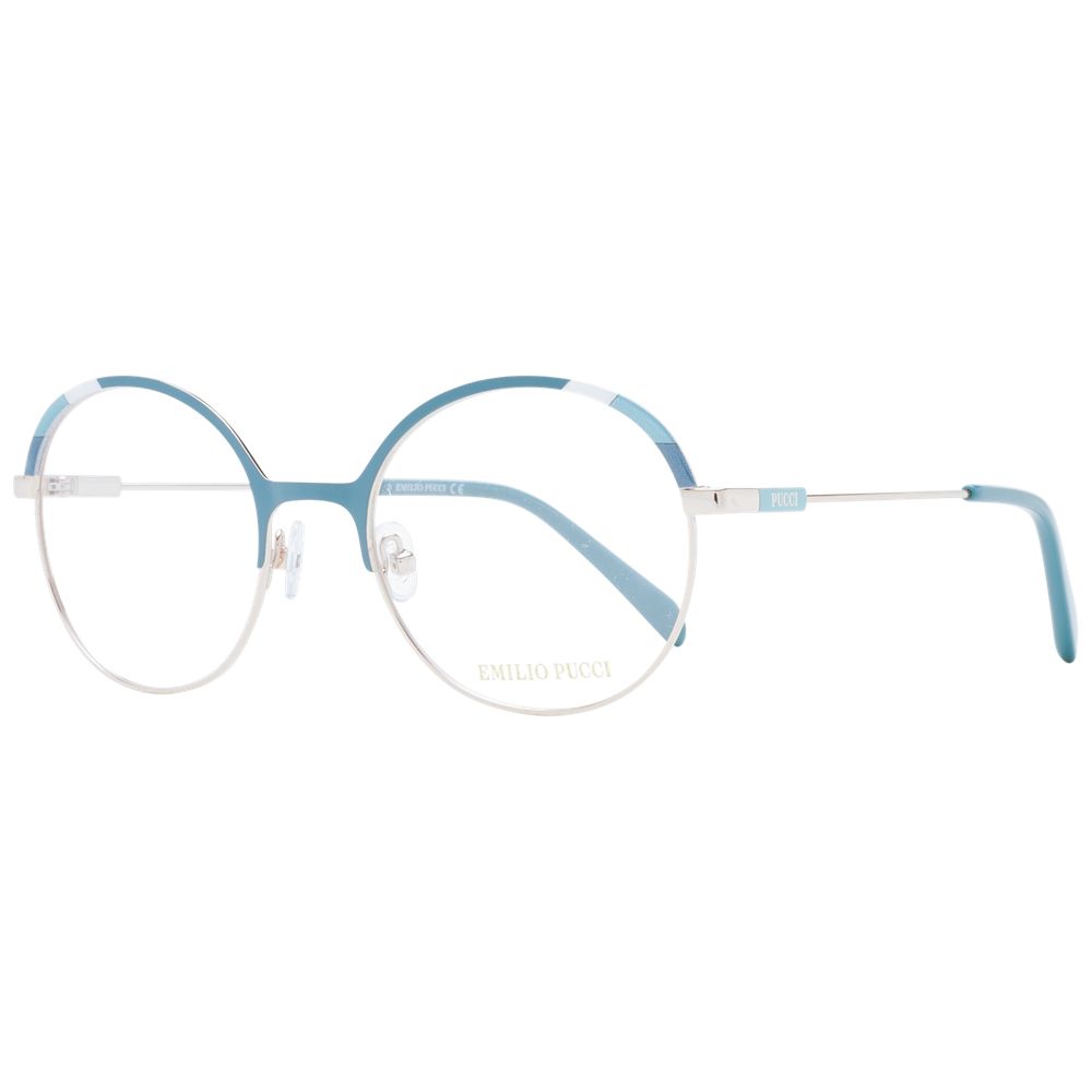 Emilio Pucci Turquoise Metal Glasses Women's (Frames)