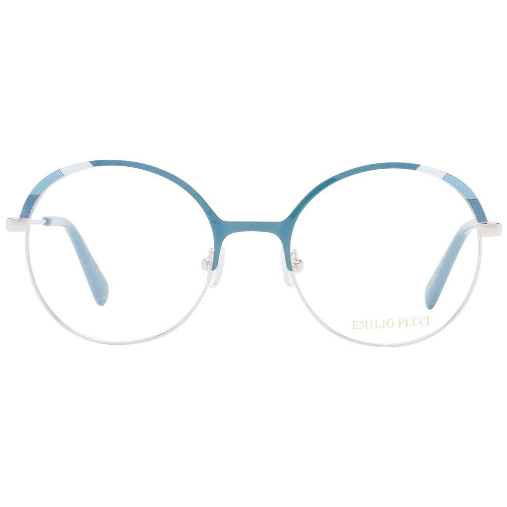 Emilio Pucci Turquoise Metal Glasses Women's (Frames)