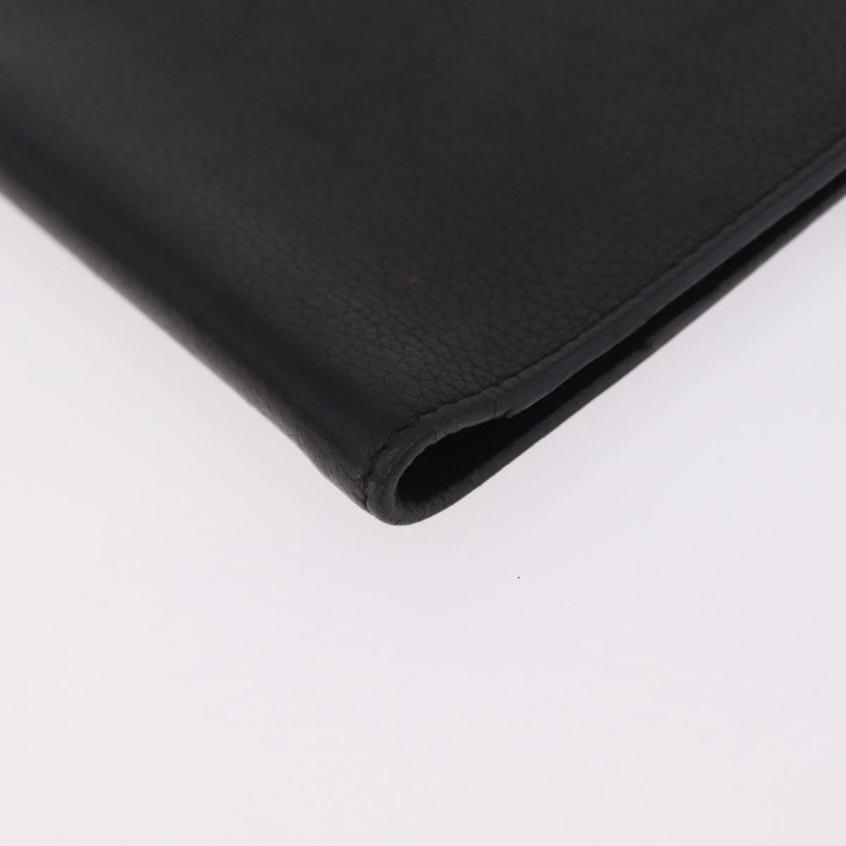 Hermes Vision Agenda Cover Leather Black Leather Briefcase Bag (Pre-Owned)