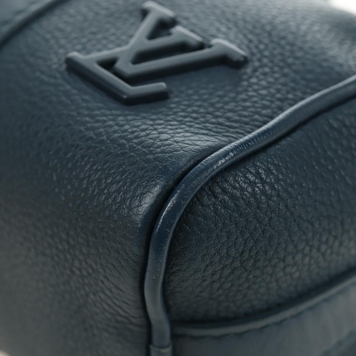 Louis Vuitton Keepall Bandouliere Limited Edition Aerogram Leather Blue Leather Travel Bag Bag (Pre-Owned)